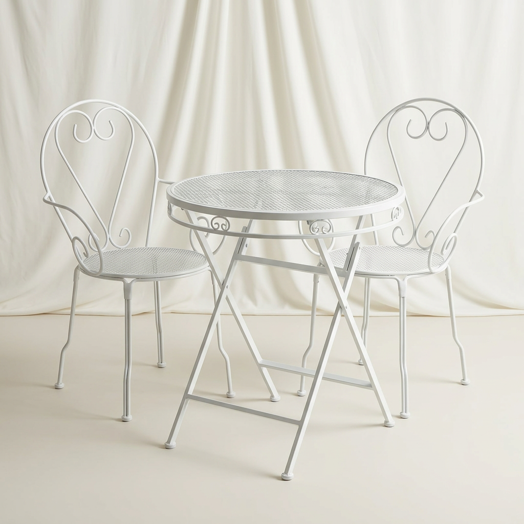 White Garden Bistro Set