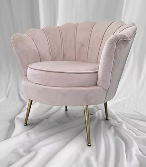 Pink Scallop Chair