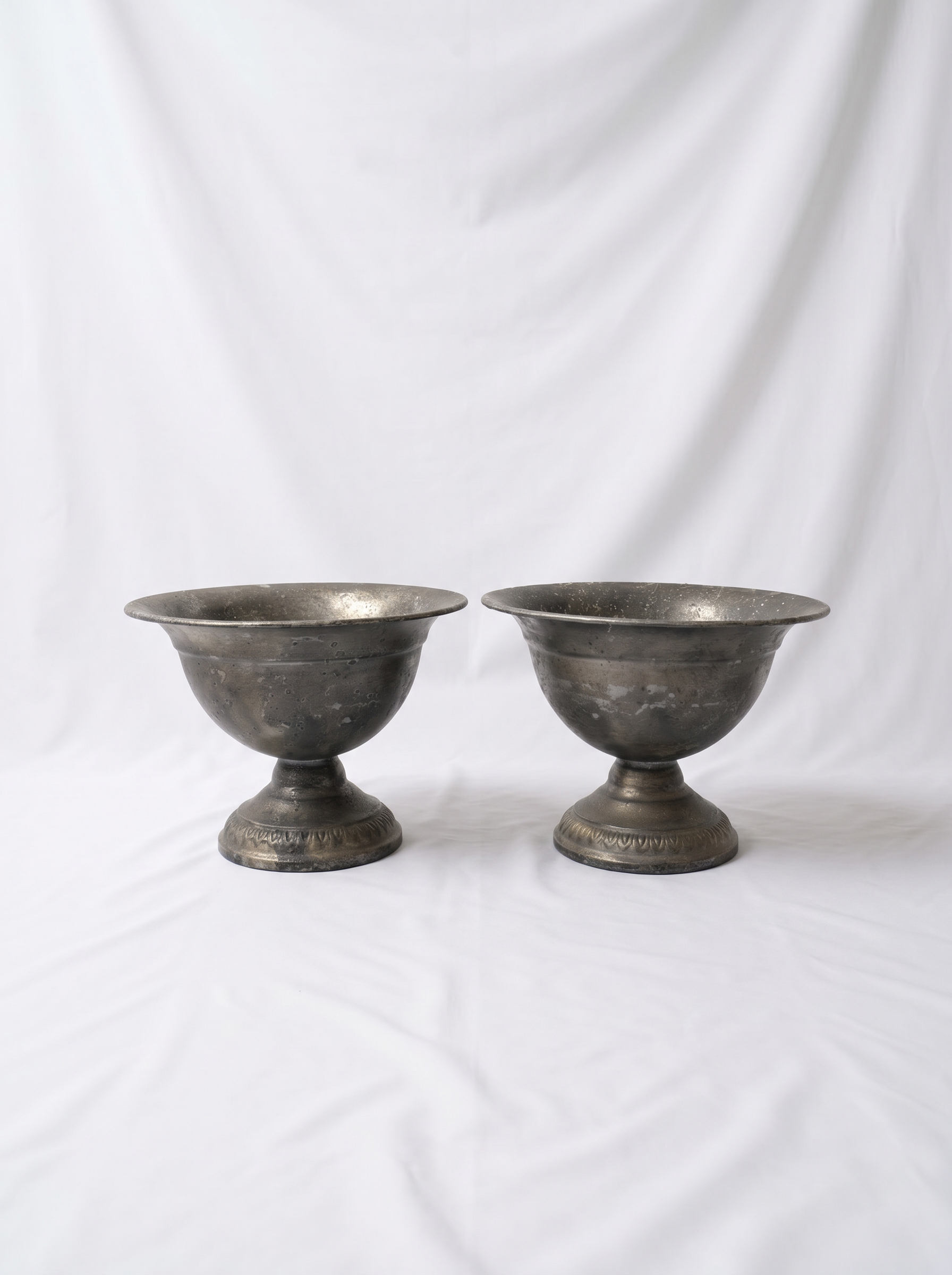 Antique Inspired Compote Urn Pair