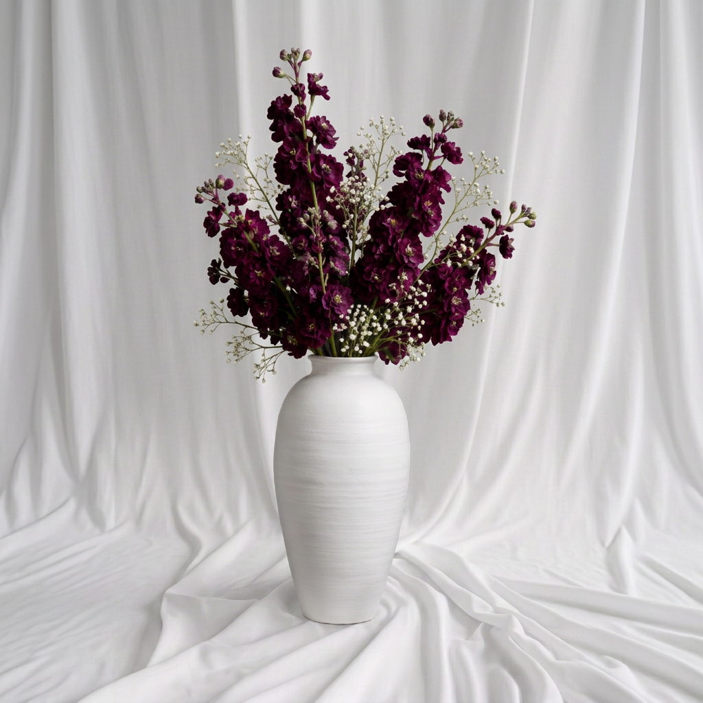 Natural White Statement Vase