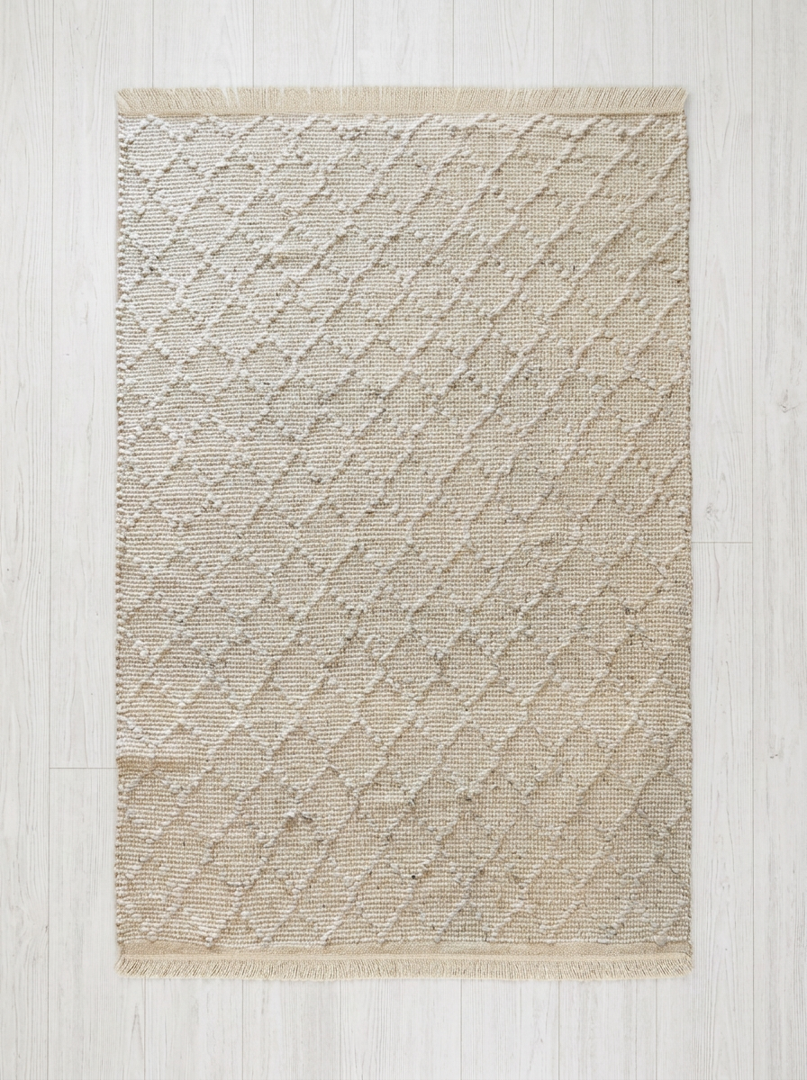 Natural Diamond Weave Jute Rug