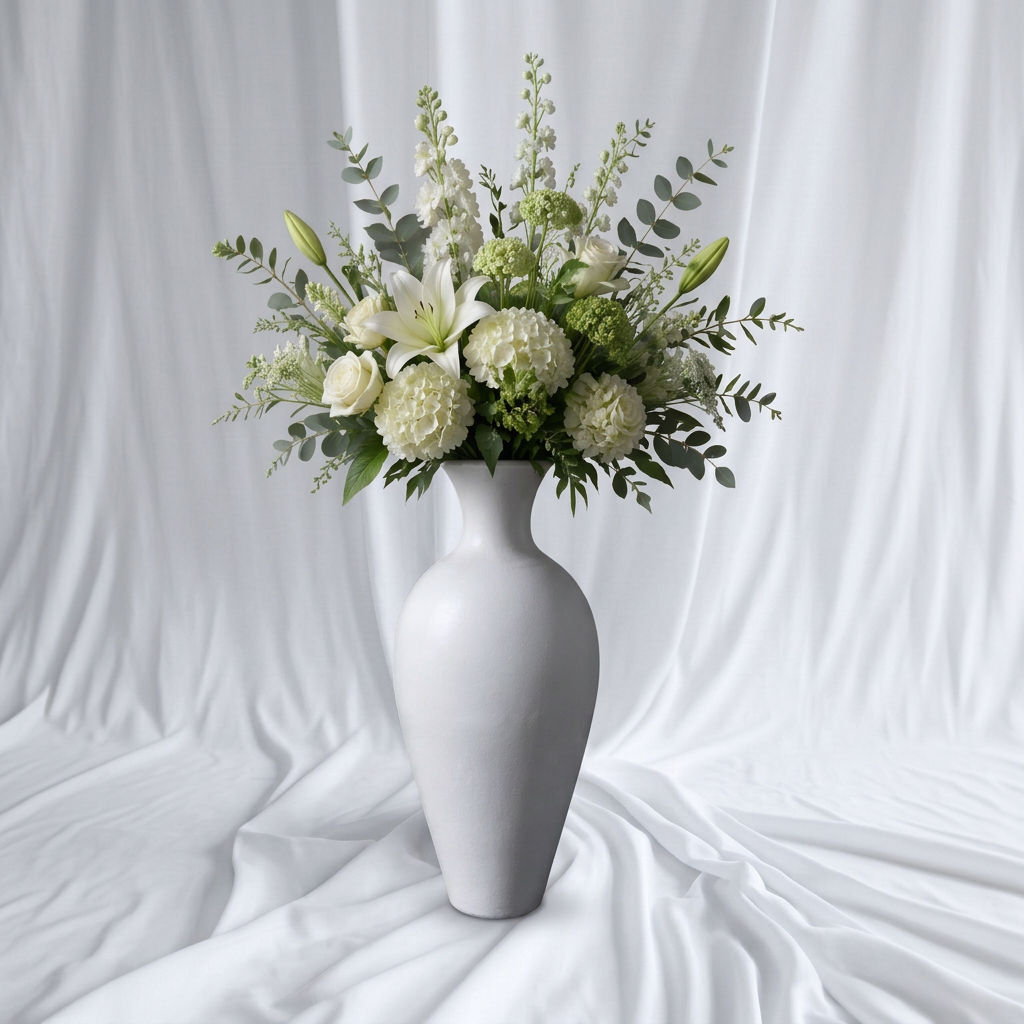 Grecian Clay Floor Vase