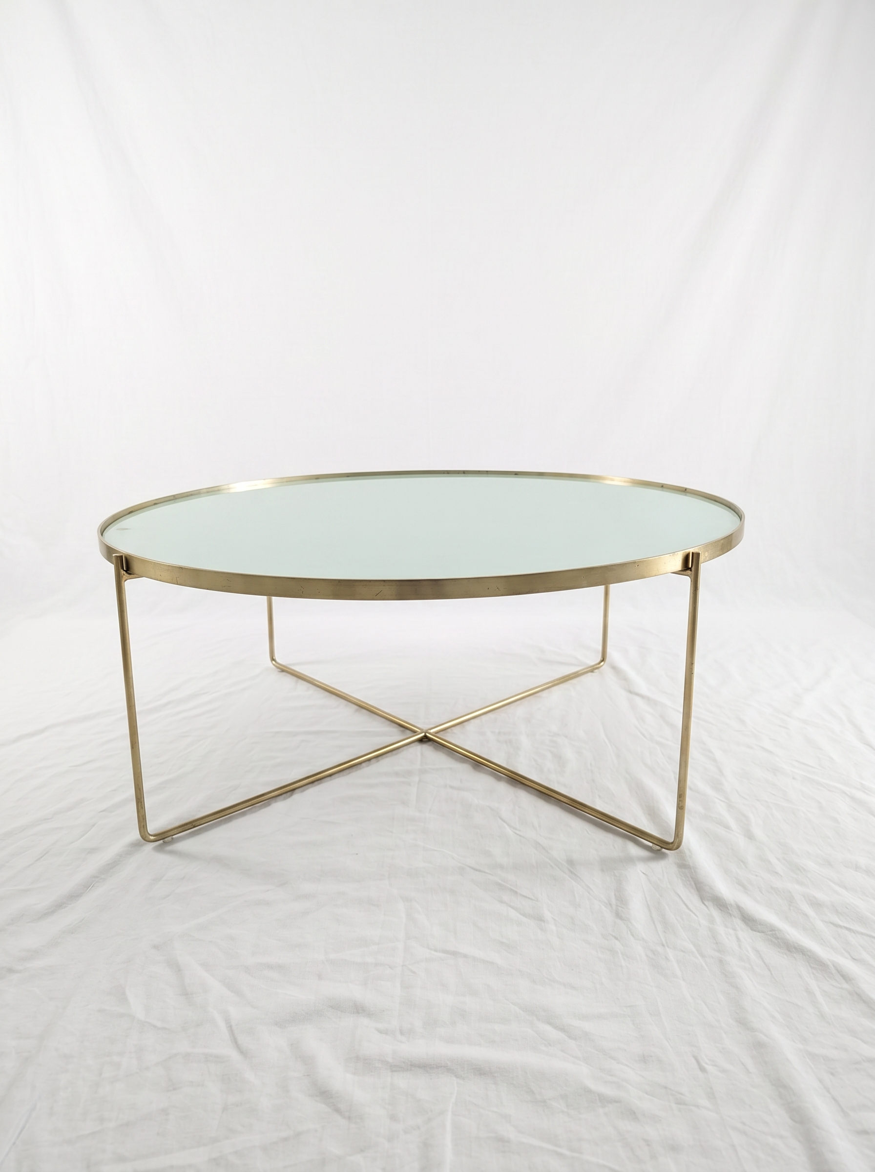 Round Gold Coffee Table