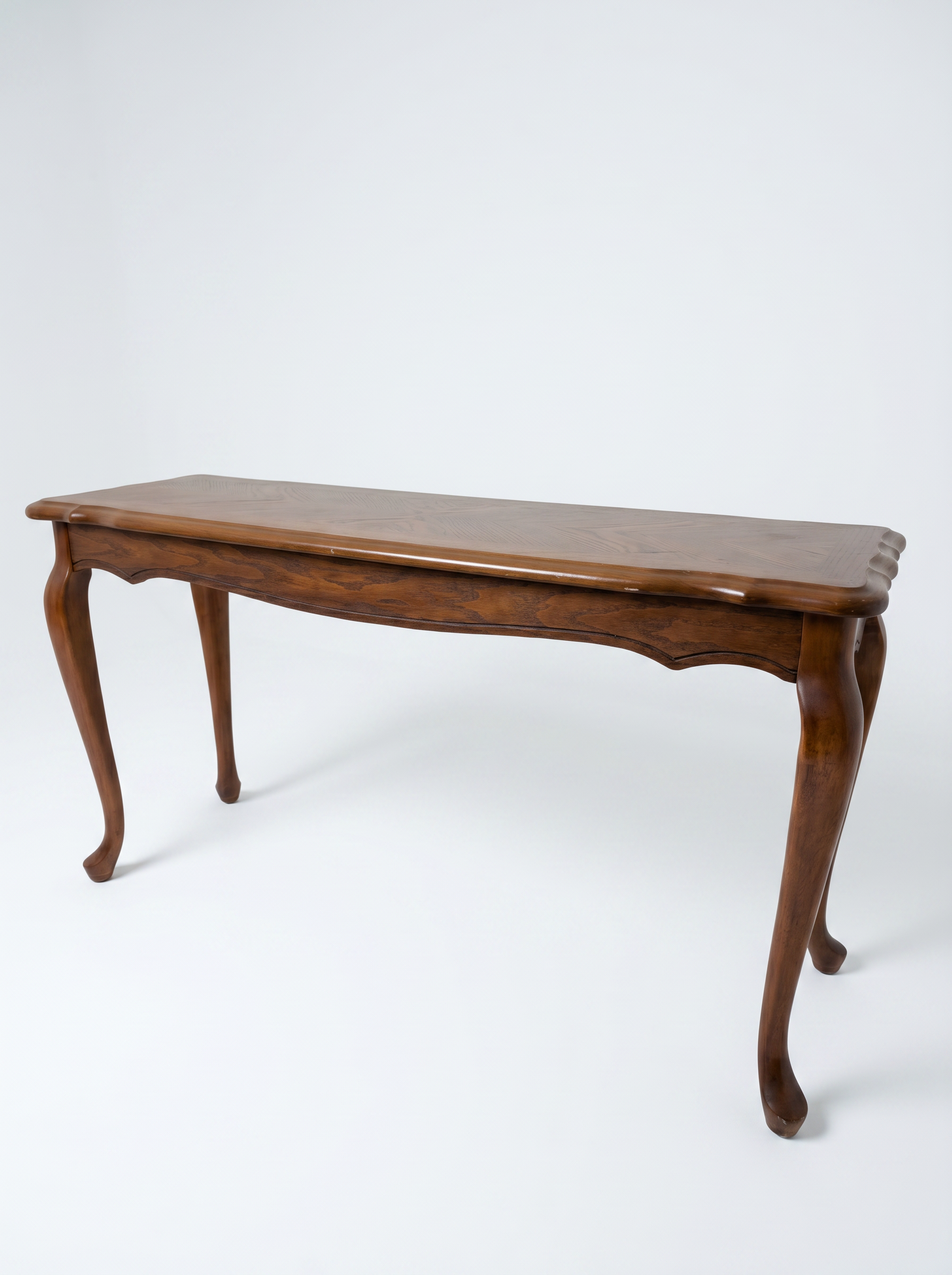 Mahogany Queen Anne Console Table