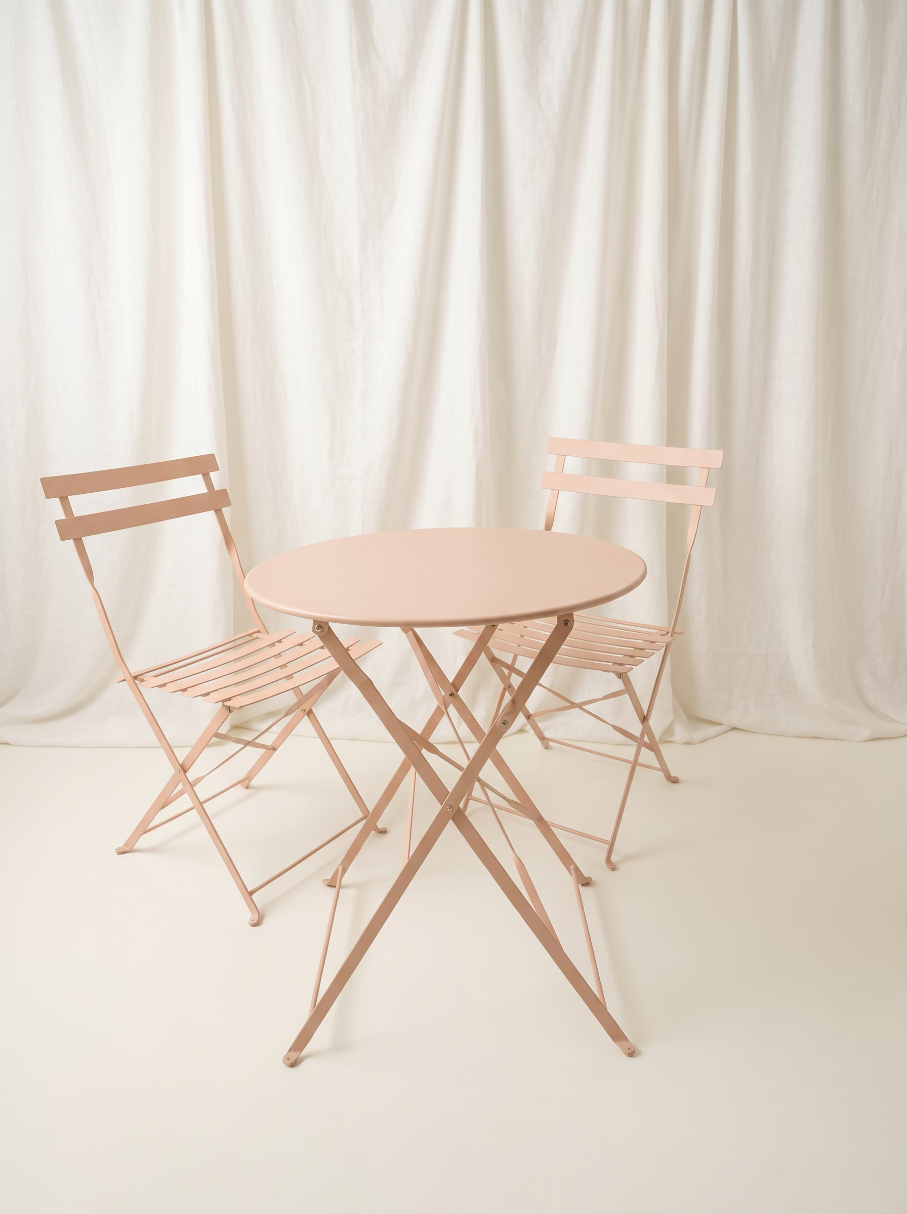 Pink Metal Bistro Set